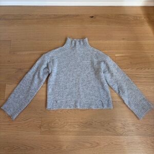 Topshop Mock Neck Crop Sweater